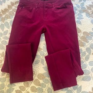 Sexy  Fitting Ambience dark red slim fitting pants
